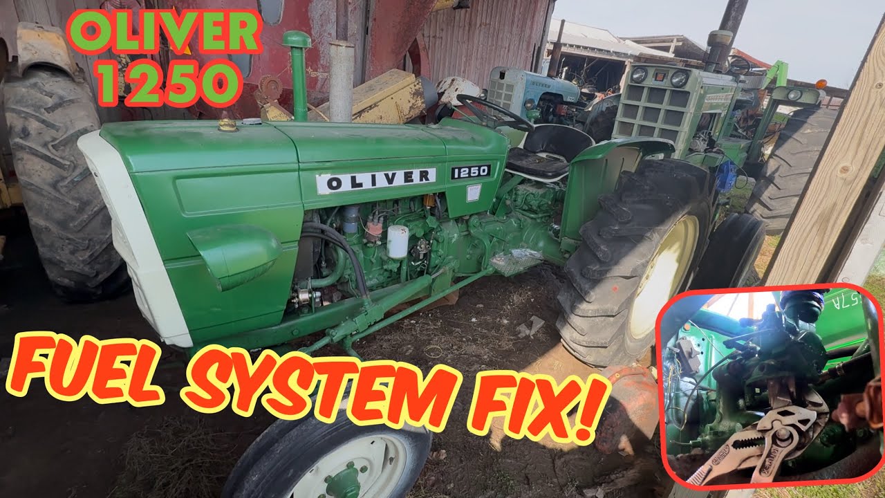 OLIVER 1250 fuel system cleaning and TEST RUN!