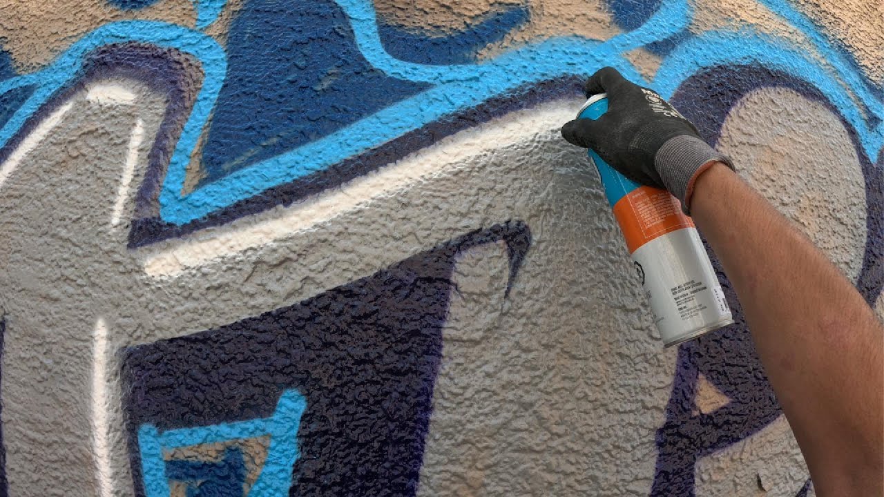 Mist Graffiti Bombing Next To Highway