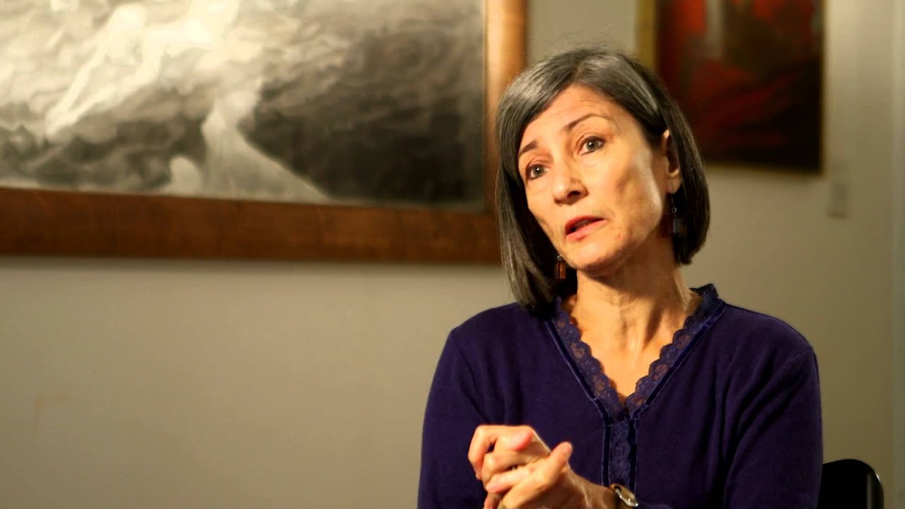 Jane Landes in 2015, speaking about the first year of Starting with Art.