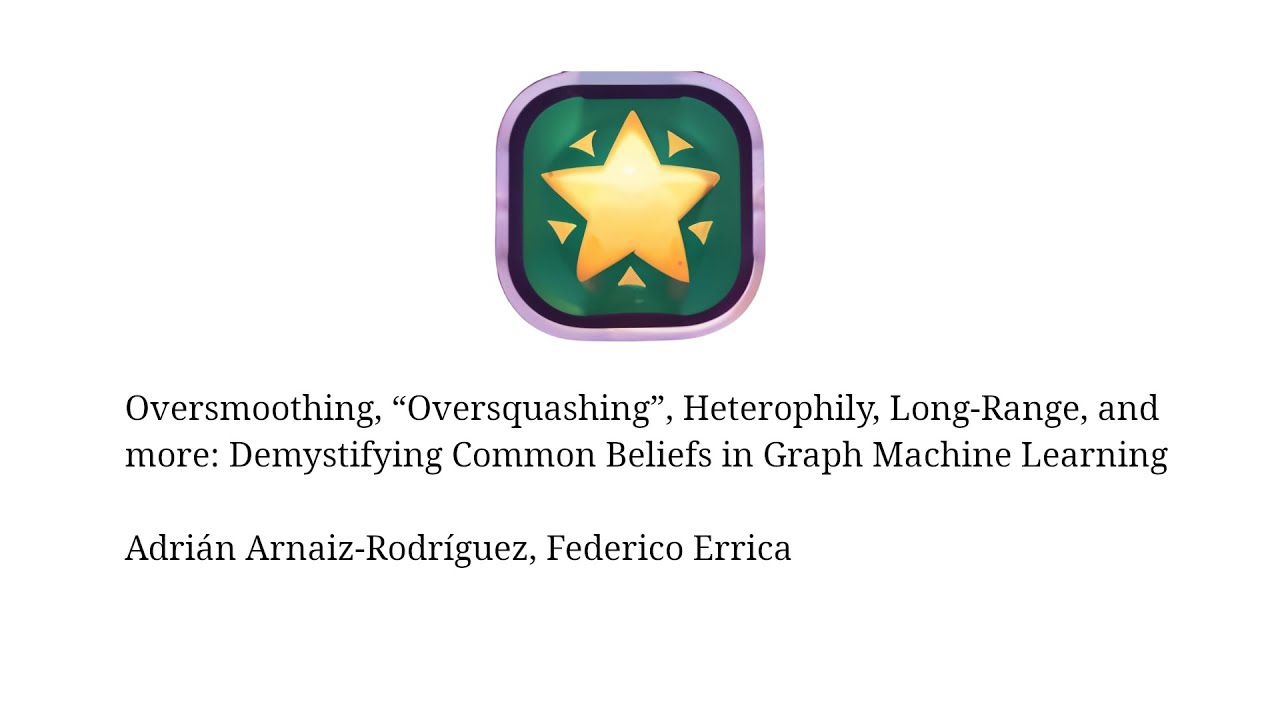 Oversmoothing, “Oversquashing”, Heterophily, Long-Range, and more