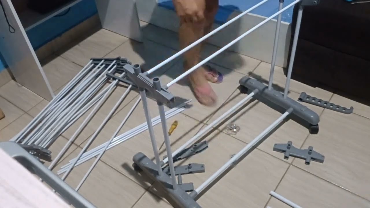 Comprei um varal de 3 andares! | Montagem! | Melhor compra 🤩😍
