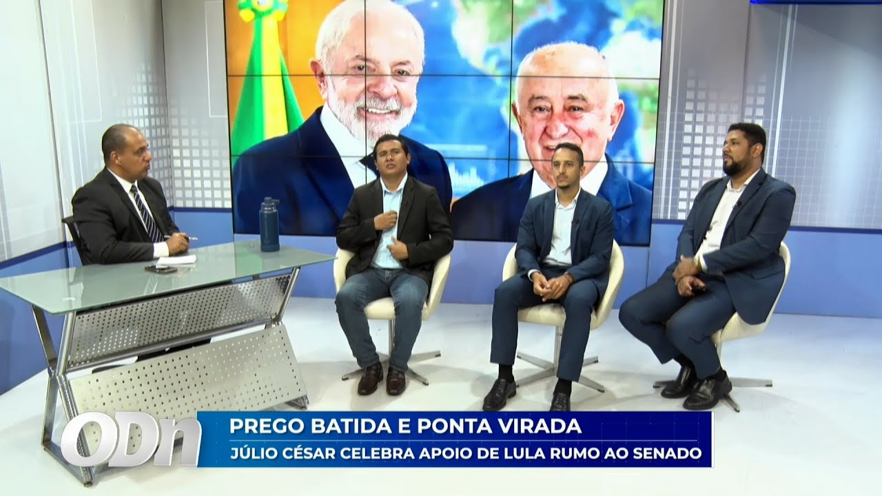 Prego batido e ponta virada: Júlio César celebra apoio de Lula rumo ao senado 26 01 2026