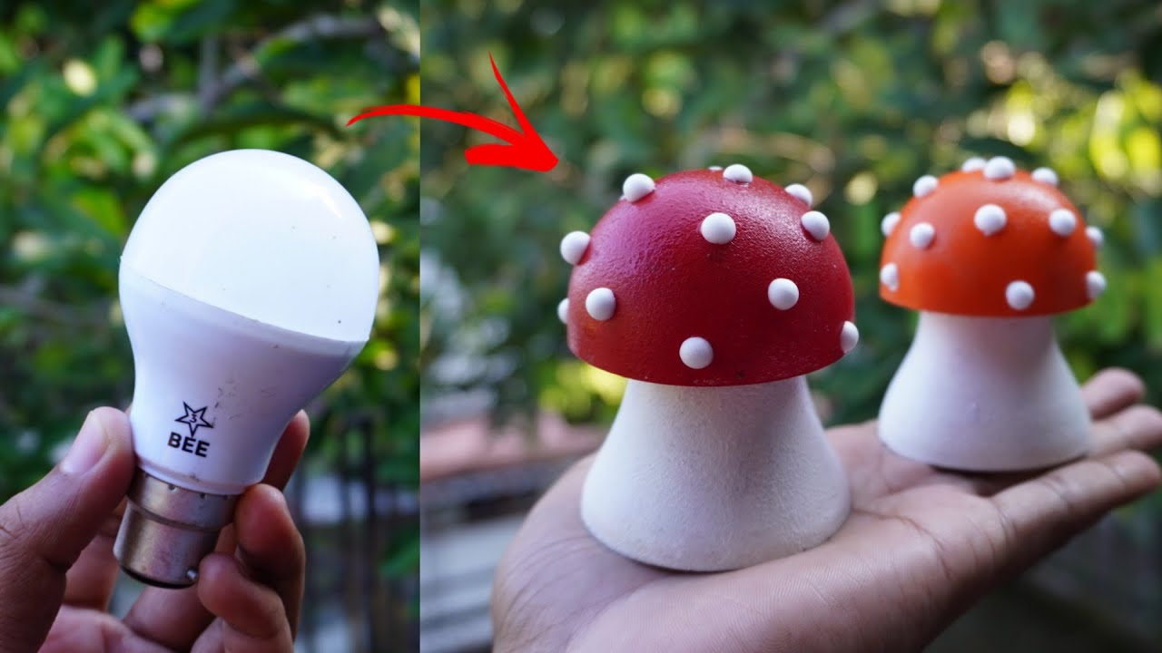 How To Reuse Old LED Bulb | Mushroom Making With LED Bulb