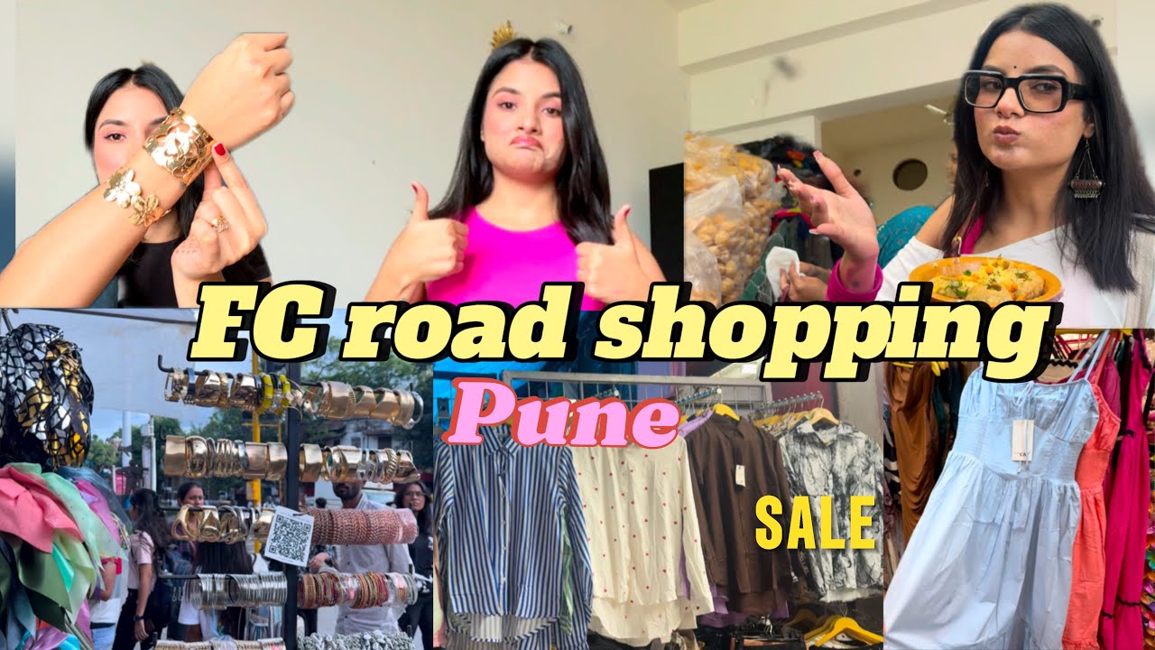 FC ROAD SHOPPING | Street Shopping in Pune |exploring Pune episode-2 