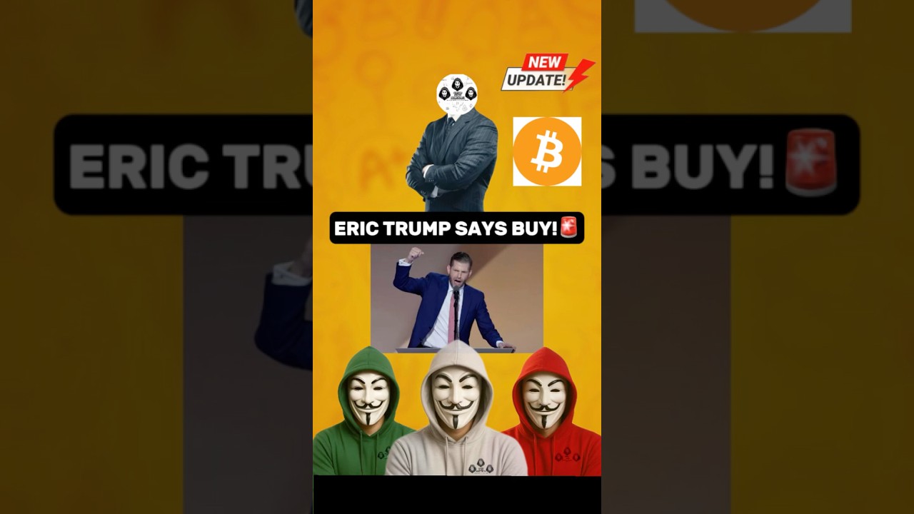Eric Trump says buy the Dip! #shorts #viral #viralshorts
