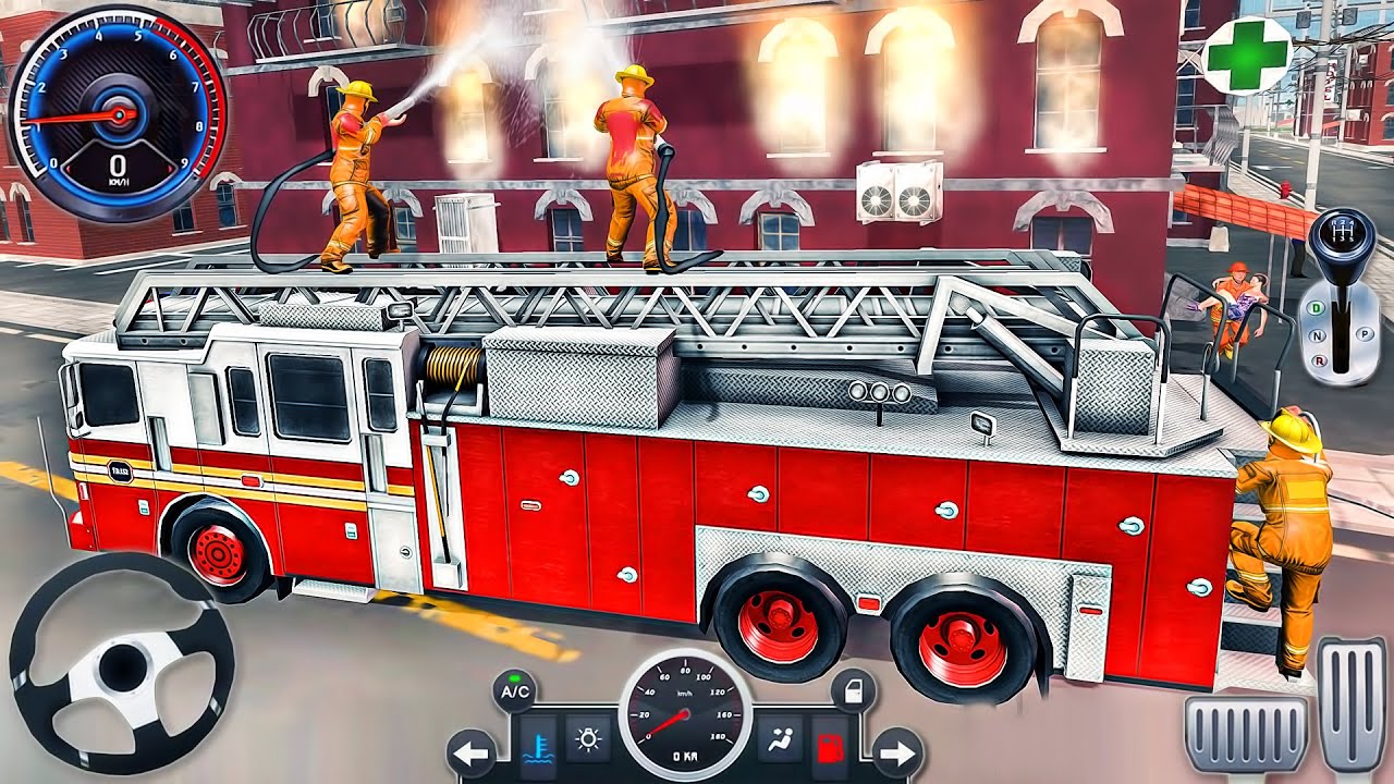 911 Emergency Fire Truck Rescue Driver - Real Heroes: I'm Fireman Simulator 3D - Android GamePlay #2
