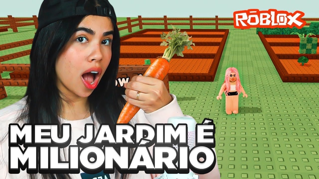 JOGUEI GROW A GARDEN PELA PRIMEIRA VEZ NO ROBLOX