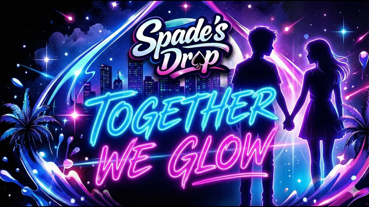 Spade's Drop - Together We Glow (Official Lyric Video) #copyrightfreemusic