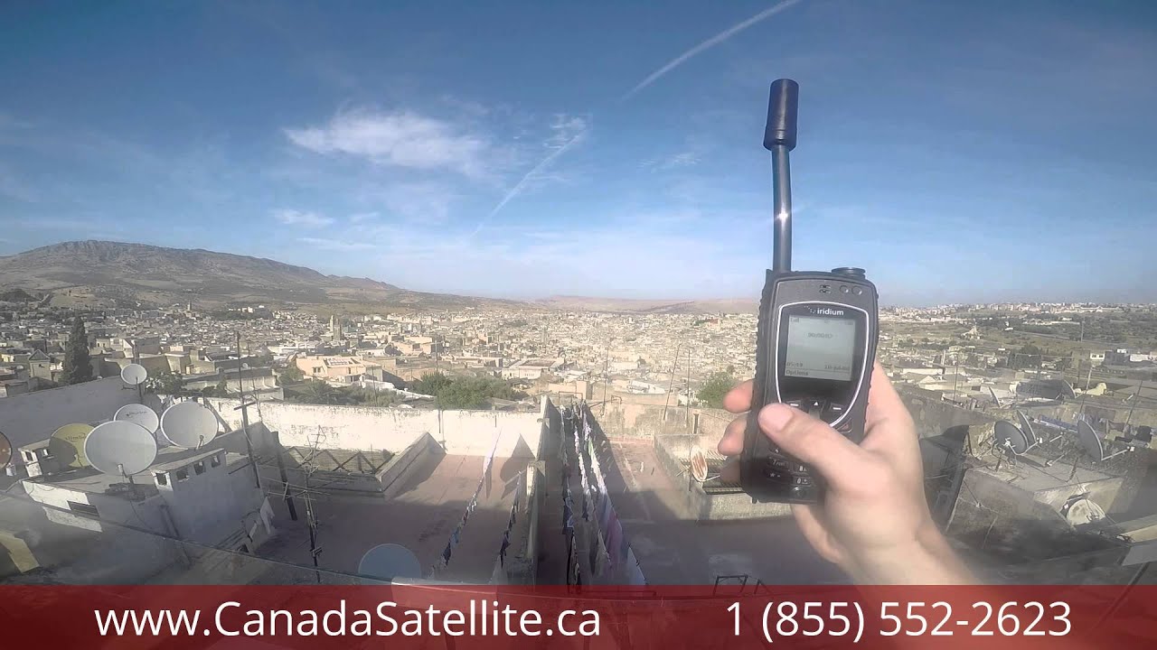 Iridium 9575 Extreme Satellite Phone - Test Call - Fes, Morocco - www.CanadaSatellite.ca