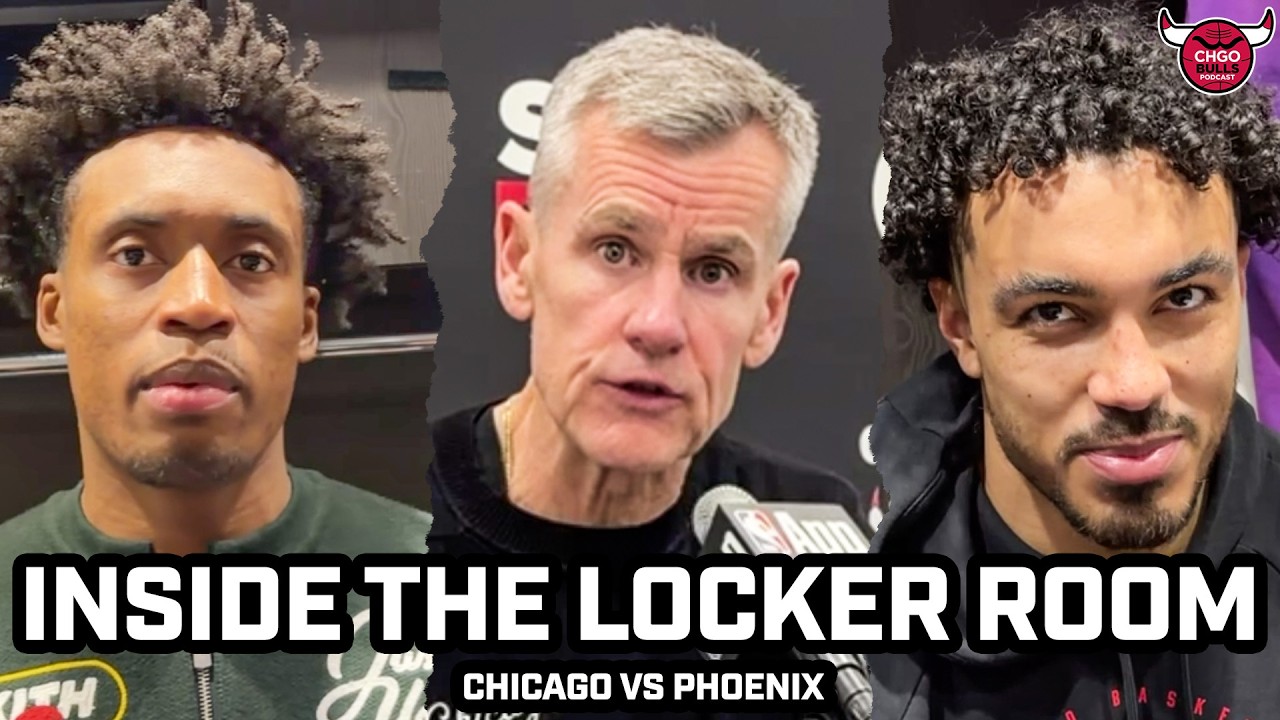 Chicago Bulls Billy Donovan, Collin Sexton & Tre Jones REACT to WIN vs Phoenix Suns