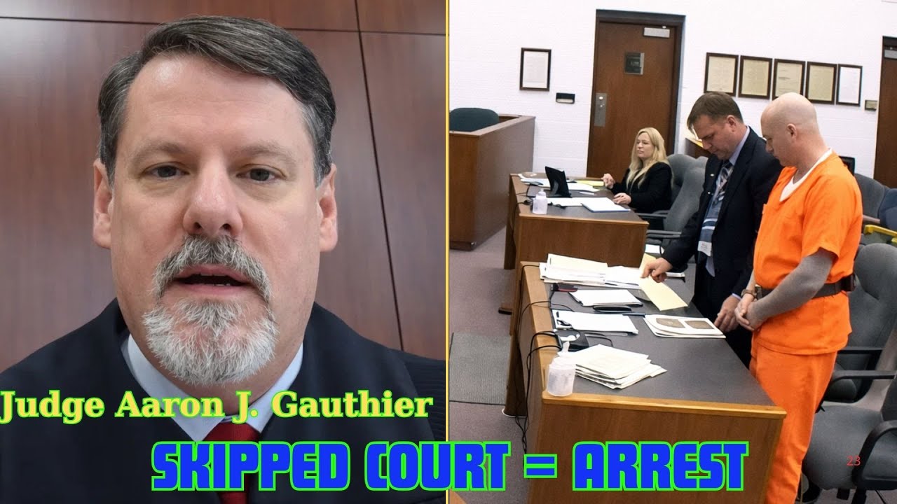 Judge Aaron J. Gauthier Issues NO-BOND Bench Warrant After Defendant Skips Court