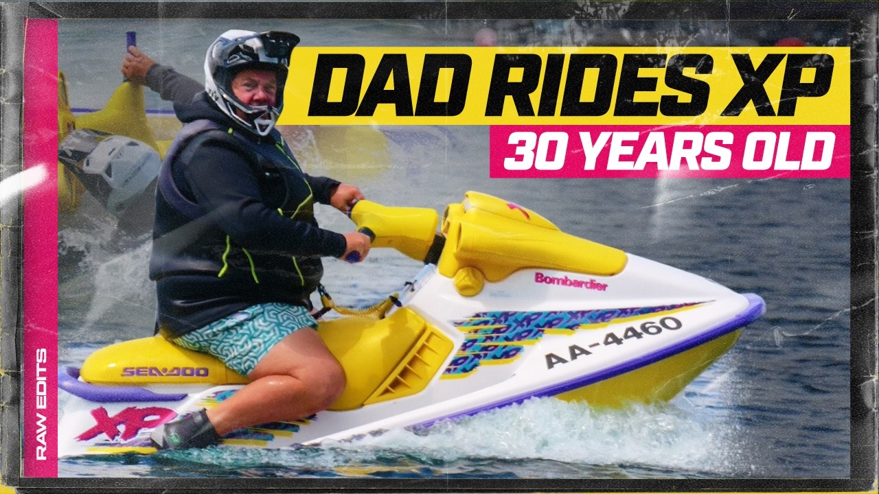 Папа катается на 30-летнем гидроцикле Seadoo XP с двухтактным двигателем 👀