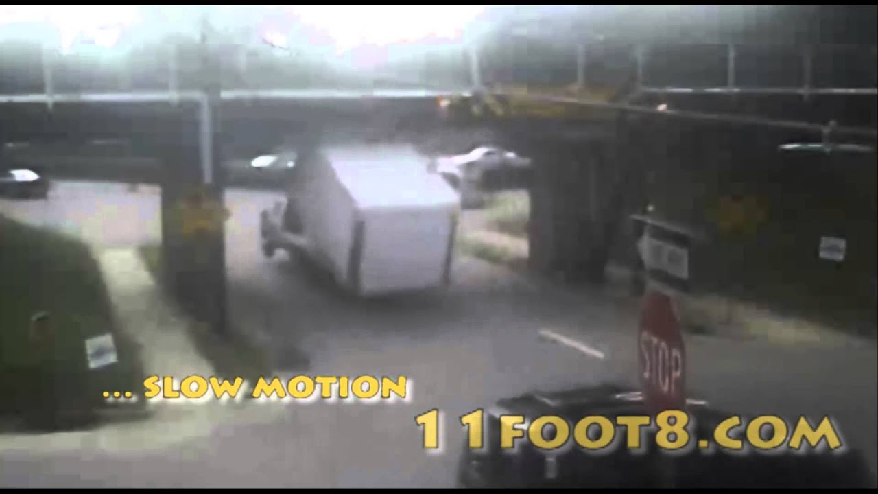 Storage Pod takes a pounding at the 11foot8 bridge