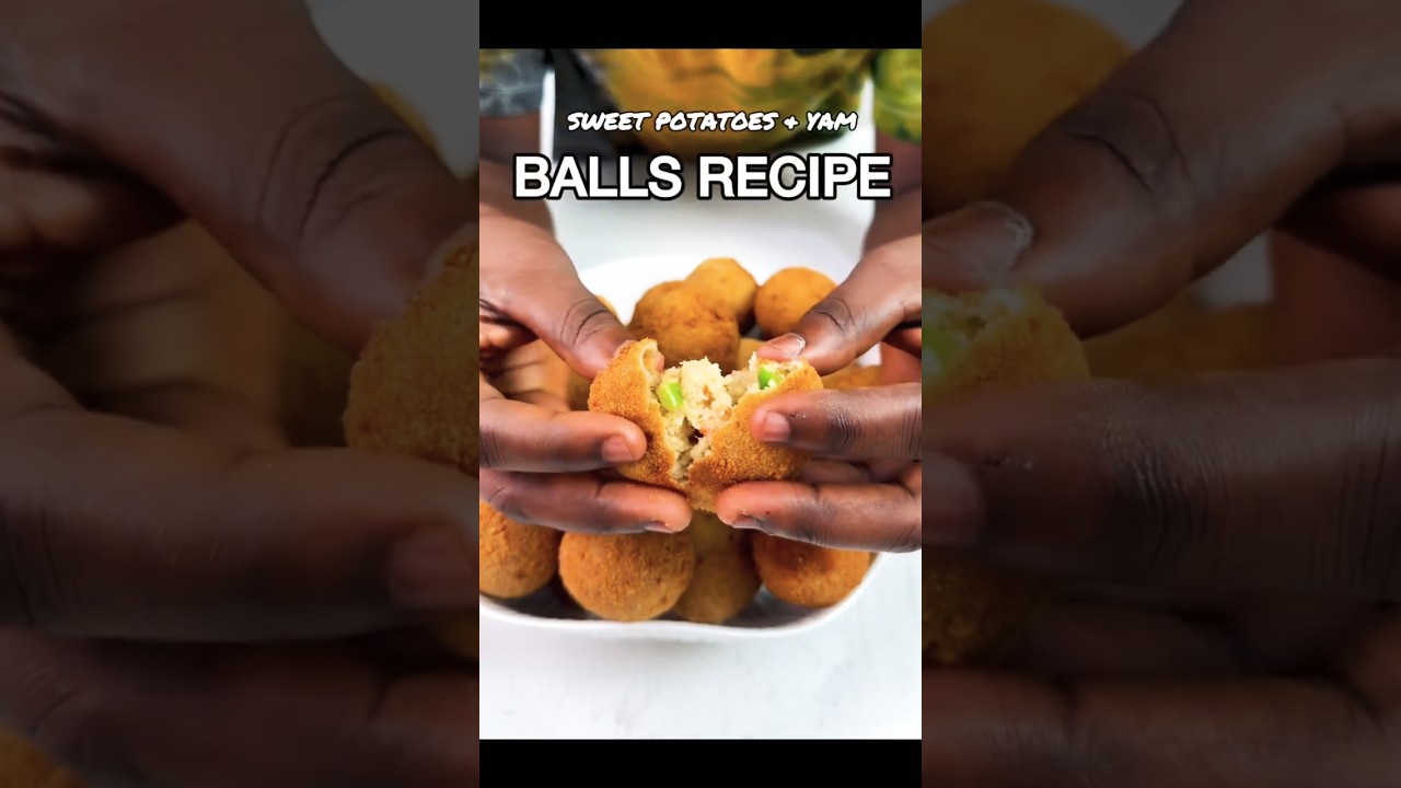 Secret to Yam & Potatoe Balls Recipe Ghanian Recipe #food 5 #nigerianfood #cooking