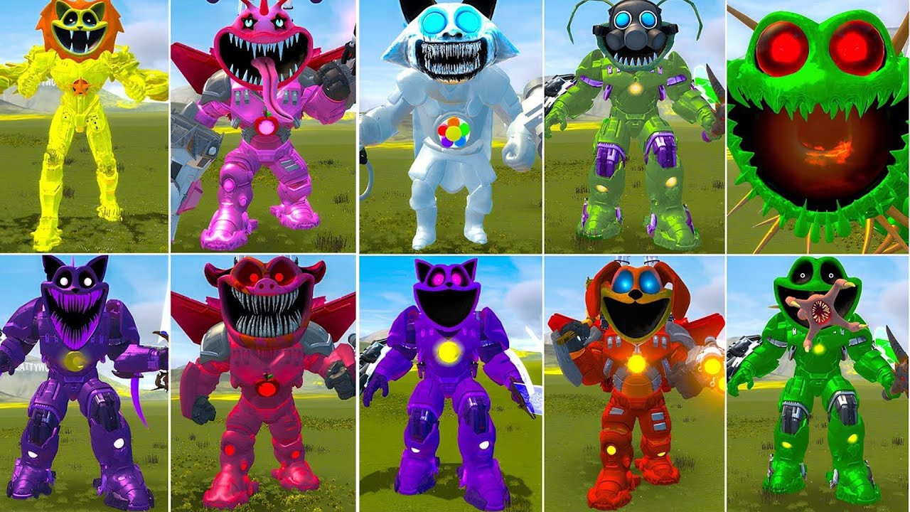 EVOLUTION OF ALL MECHA TITAN SMILING CRITTERS FORGOTTEN FAMILY POPPY PLAYTIME CHAPTER 3 Garry's Mod!