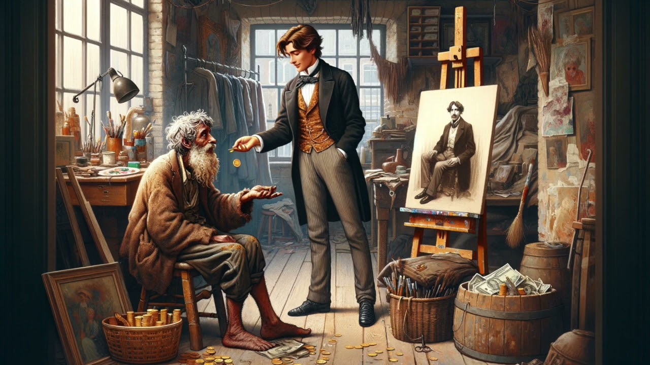 THE MODEL MILLIONAIRE.  A short and Ironic Story by Oscar Wilde.
