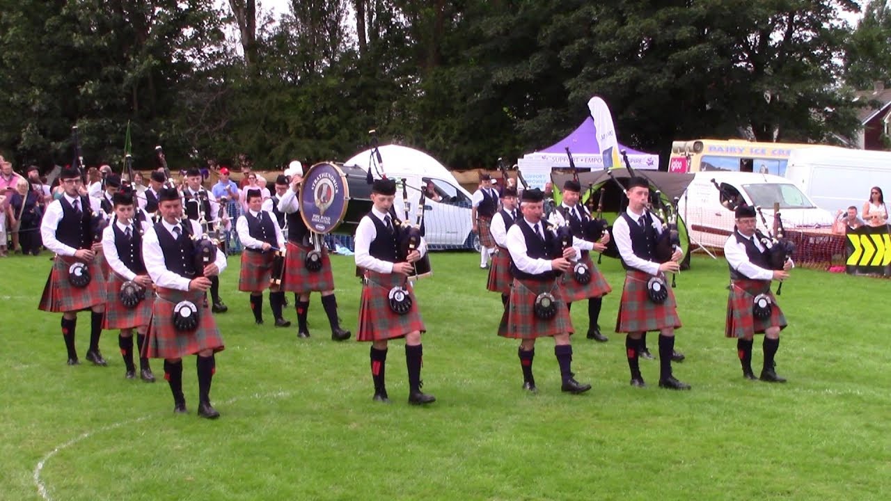 STRATHENDRICK PIPE BAND AT DUNDONALD HIGHLAND GAMES 2019 GRADE 4 MARCH