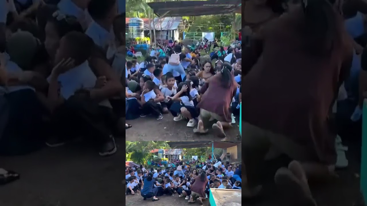 CCTV footage captures impact of magnitude 7.8 earthquake in the Philippines