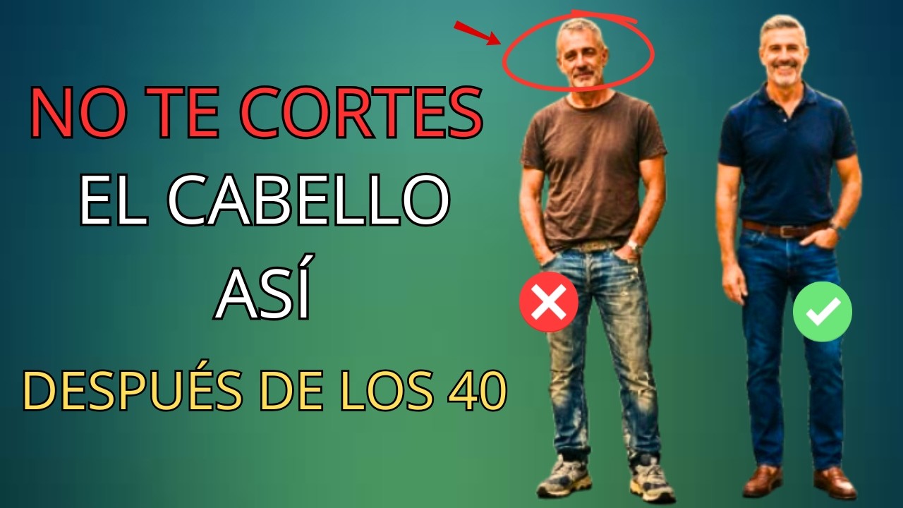 8 Peinados que los hombres mayores de 40 deben evitar (Luce más joven hoy) | Refinamiento Masculino