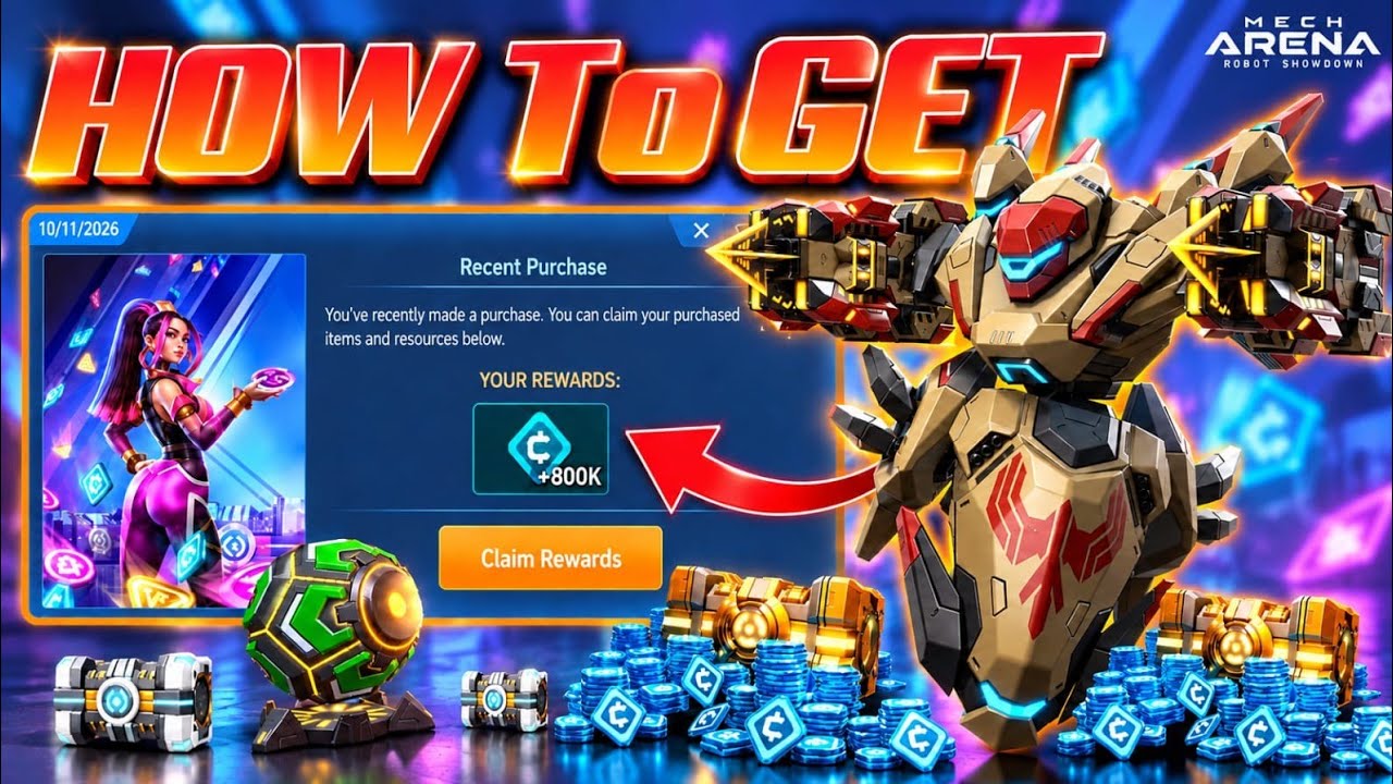 🔥HOW TO EARN 8K CREDITS FOR SPINS! 😱 NEW PROMO CODES + UPCOMING CREATOR RUSH MECH LEAK 👀| MECH ARENA
