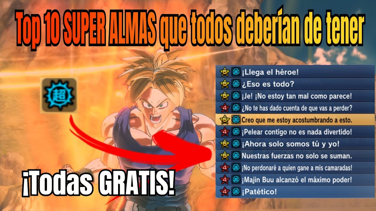 Top 10 Super almas GRATUITAS de Dragon Ball Xenoverse 2