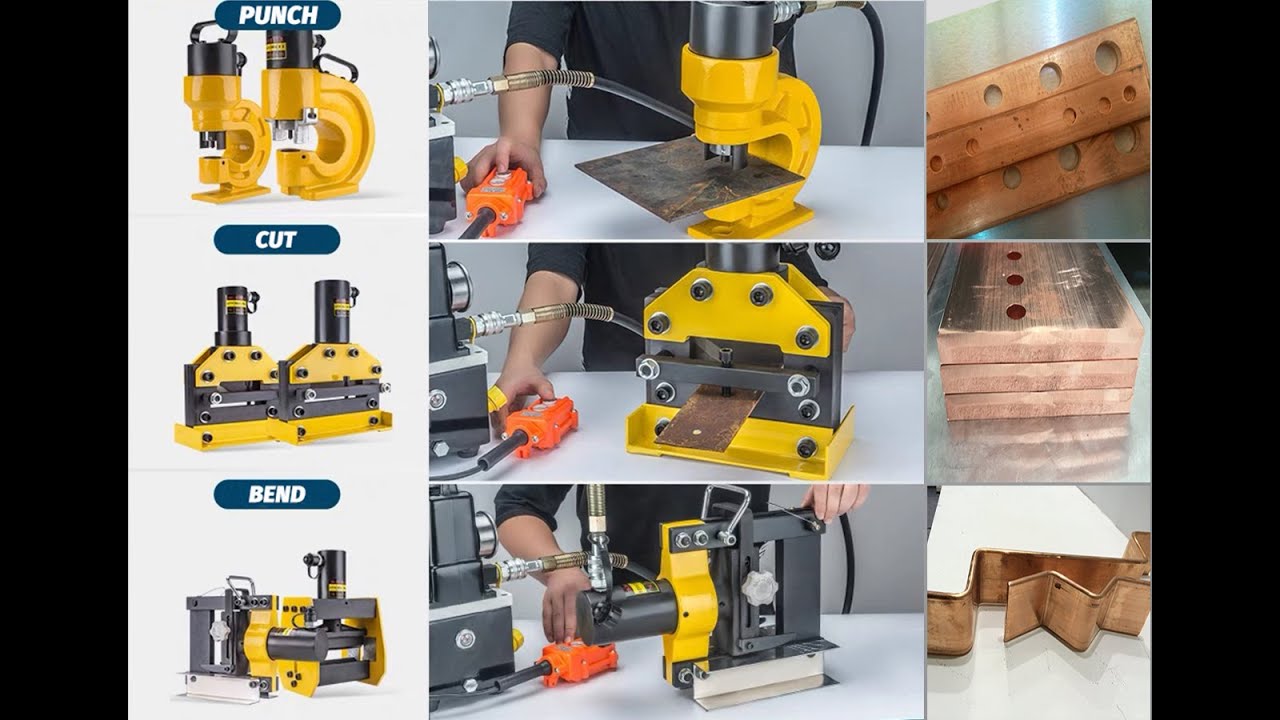 Portable Busbar Machine MOTI-200B Portable Busbar Cutting Punching and Bending Machine
