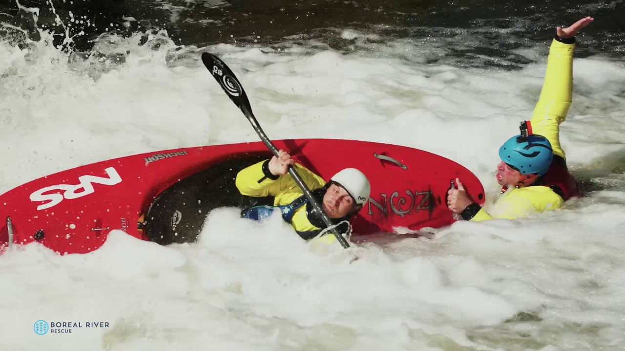 Whitewater Rescue - How to Rescue a Boat out of a Hole