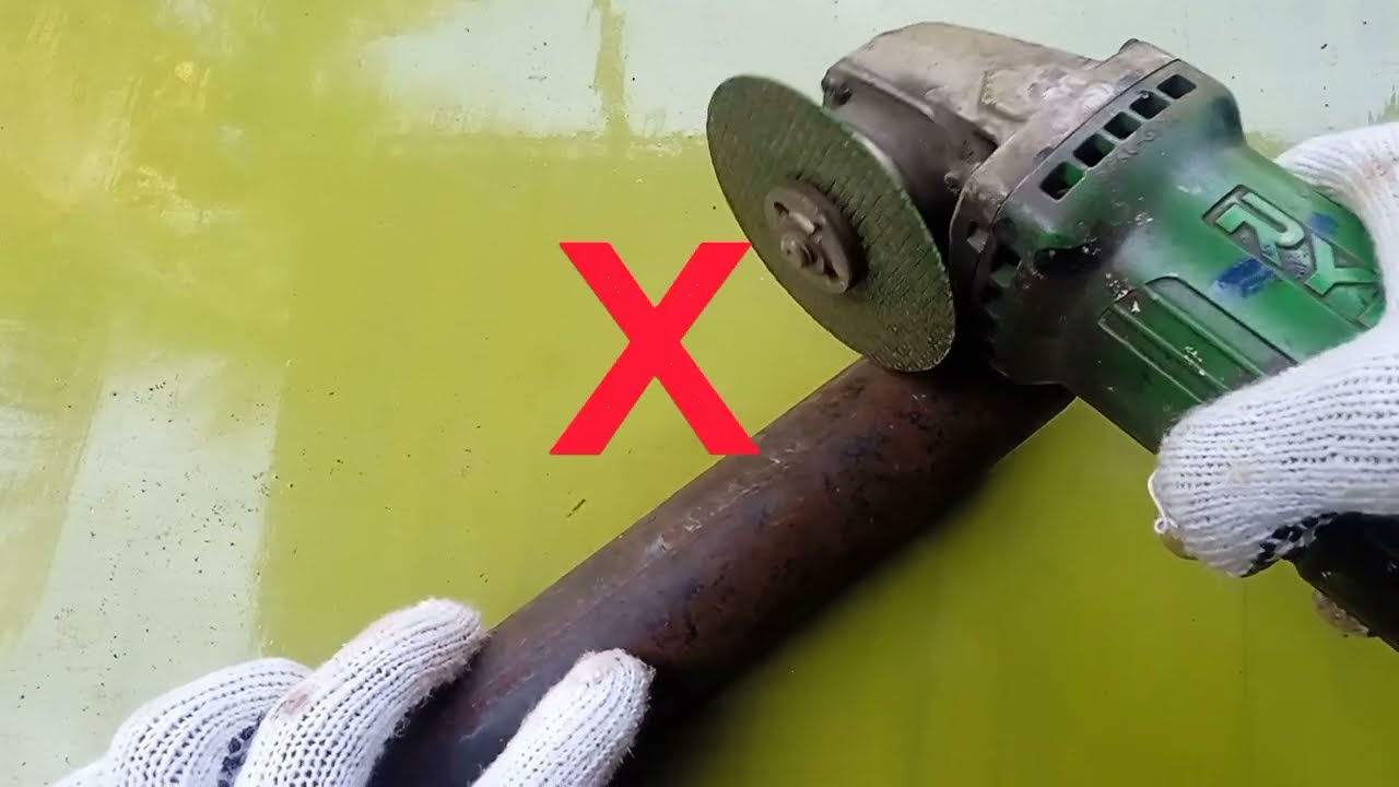 how to cut iron pipe|| few people know this secret