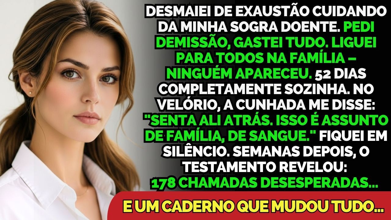 Cuidei Da Minha Sogra Por 52 Dias Sozinha... A Família Sumiu. No Velório, Me Expulsaram. Depois:...
