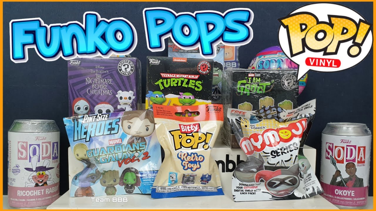 FUNKO POP FRIDAY UNBOXING 5! Soda Can Itty Bitty Mystery Minis Paka Paka balls and more!