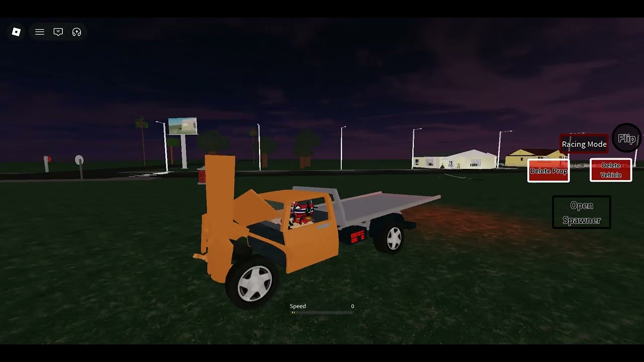 Tow truck crashing