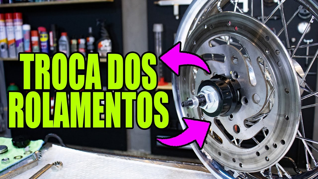 Como &eacute; feito a troca dos rolamentos da roda?
