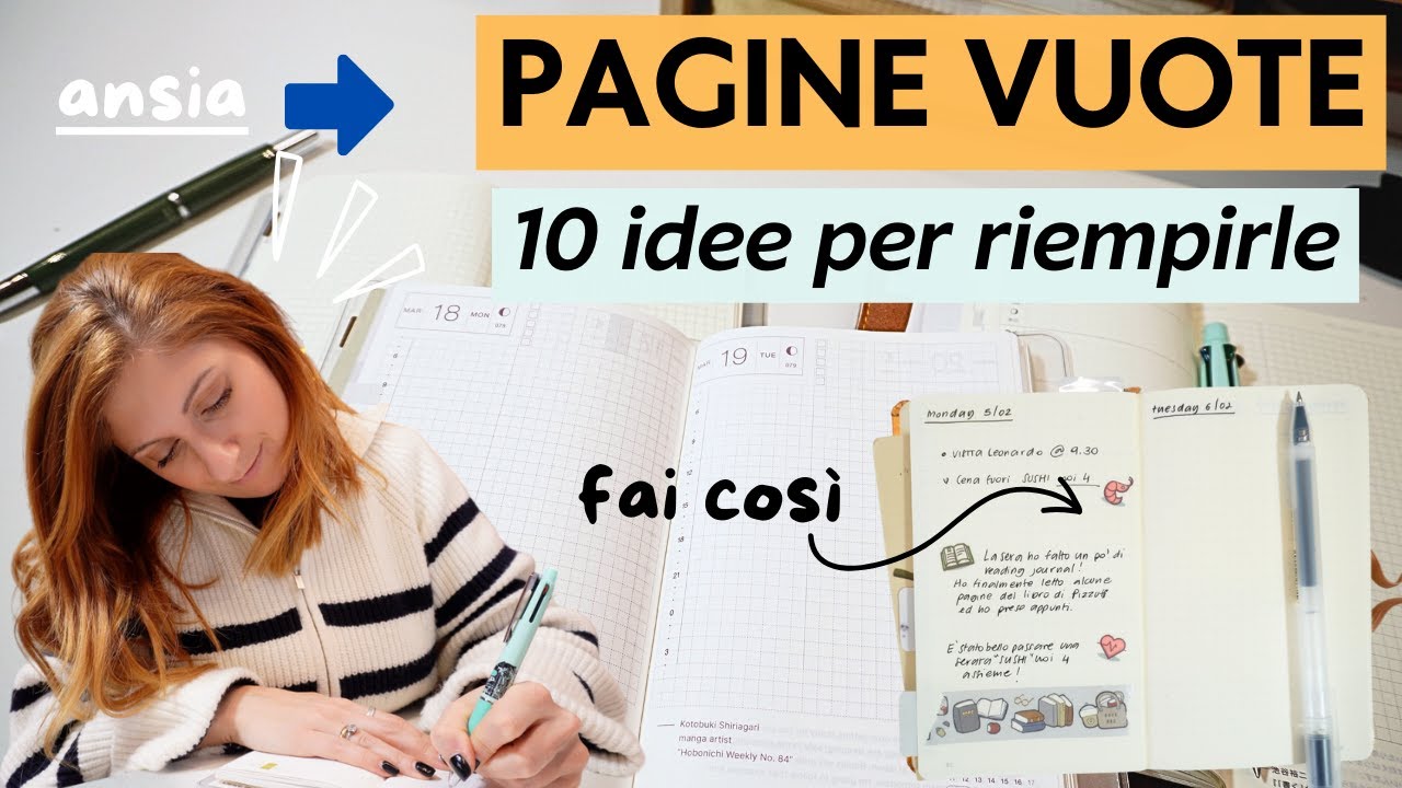 COME RIEMPIRE LE PAGINE VUOTE DEL TUO PLANNER -10 IDEE BULLET JOURNAL ANTI ANSIA | Creativemme