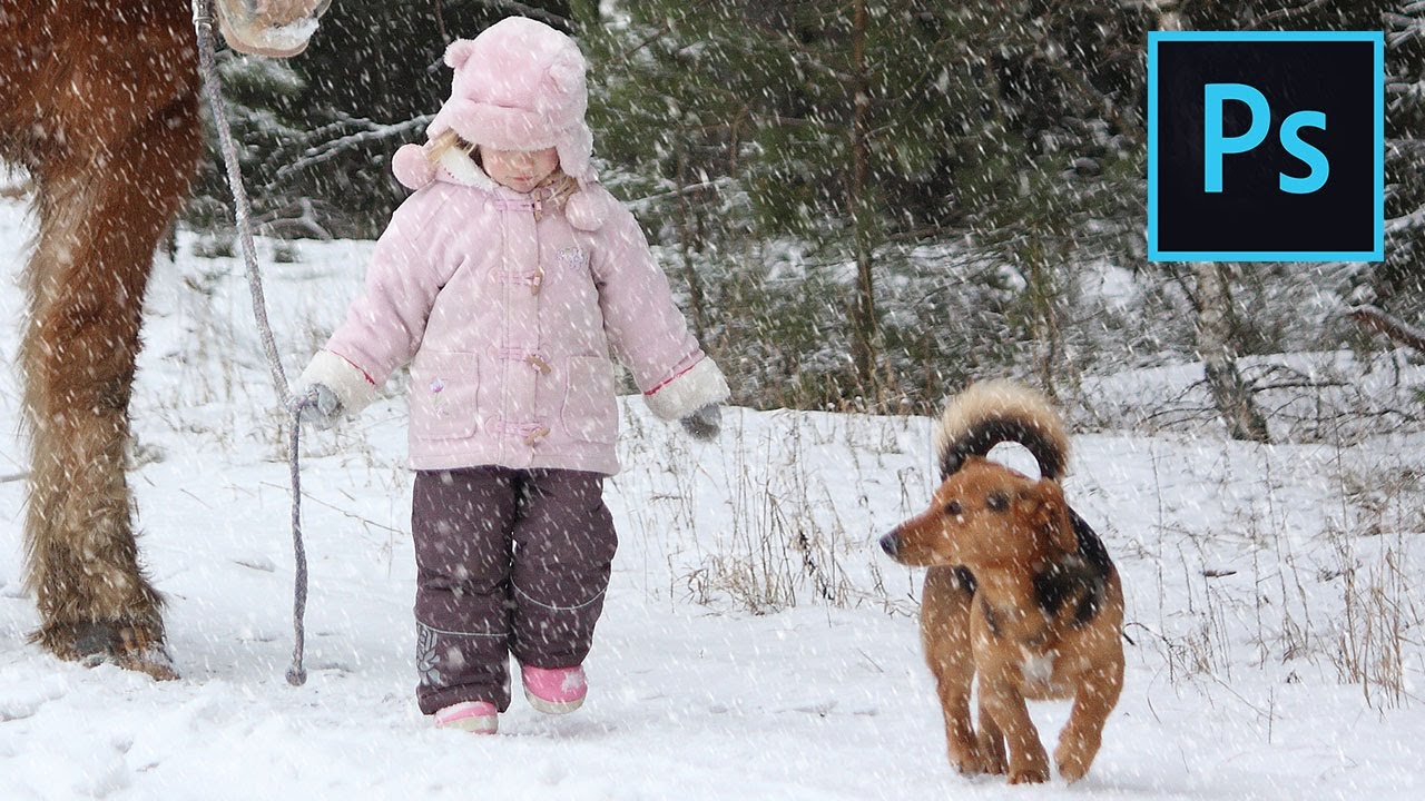 Photoshop Snow Effect: Add falling snow to your photos!
