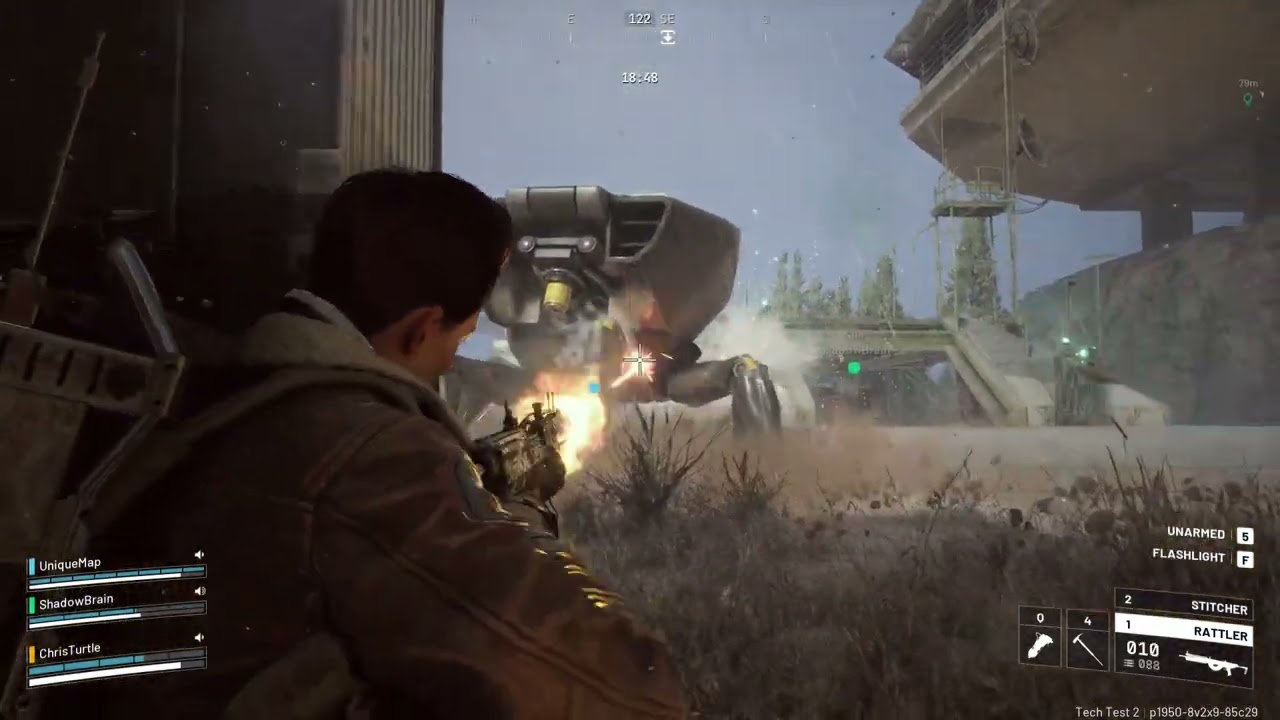 ARC Raiders Play Test fighting Bastion