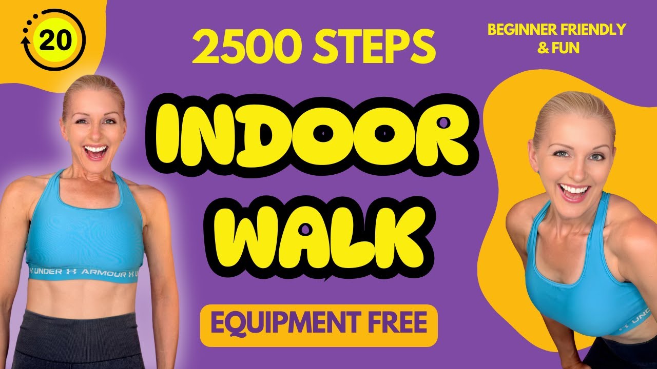 EASY Indoor Walk | 2500 Steps | Beginner Friendly Fat Burn!