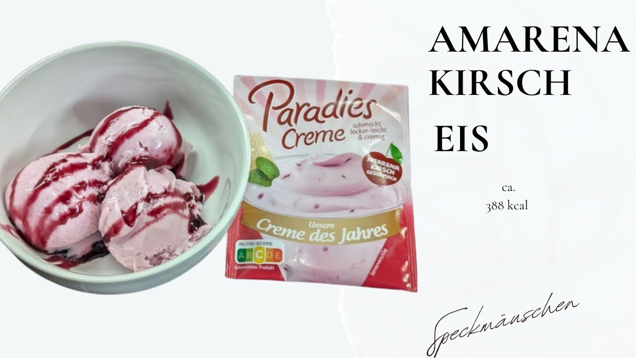 Ninja Creami Rezept: Amarena Kirsch Eis 🍒 ca. 388 kcal