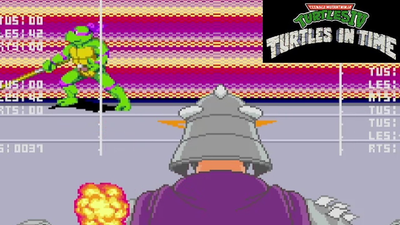 Shredder im Cockpit I Turtles in Time I Technodrome I SNES I Cowabunga Collection