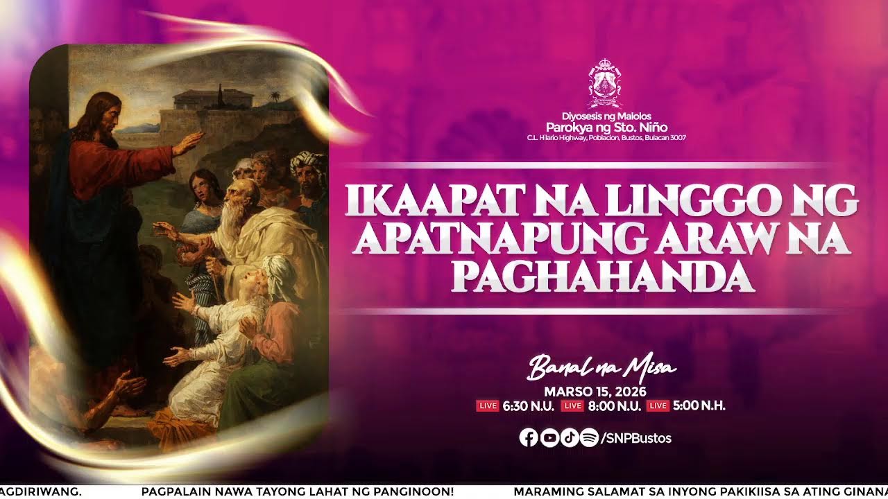 15 MARSO 2026 | 5:00 NG HAPON | BANAL NA MISA
