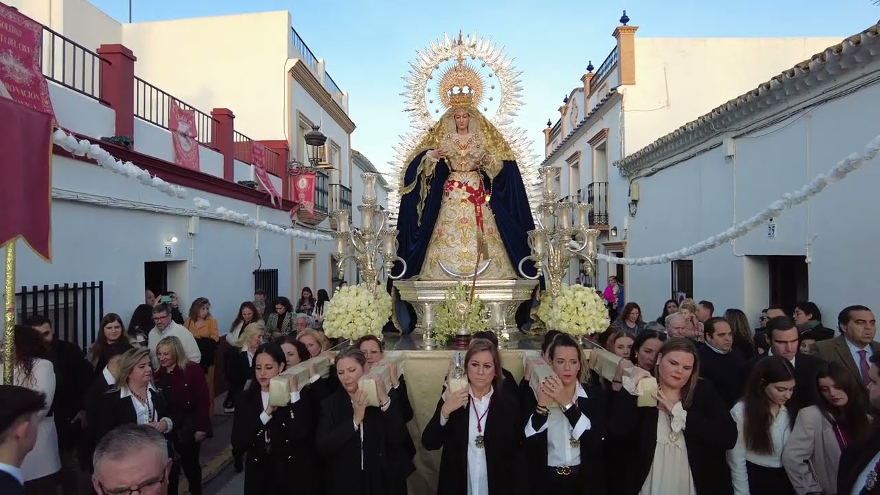 ROSARIO VESPERTINO,HDAD SOLEDAD CORONADA HUEVAR,CORONACION CANONICA ,9 DIC 2023