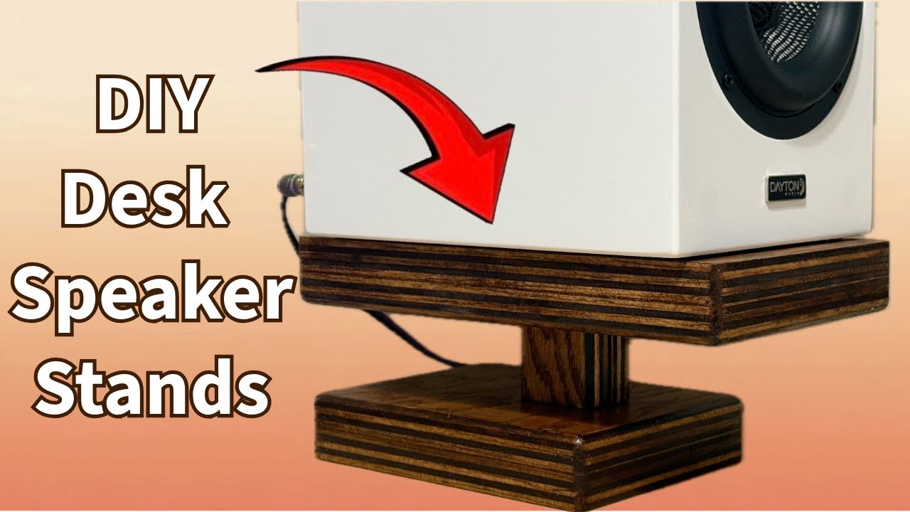 DIY Bookshelf Speaker Desk Stands
