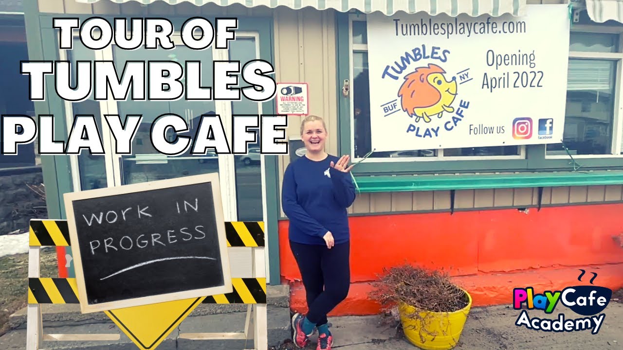 TOUR OF A PLAY CAFE DURING BUILD OUT: The Future Tumbles Play Cafe As A Work In Progress!