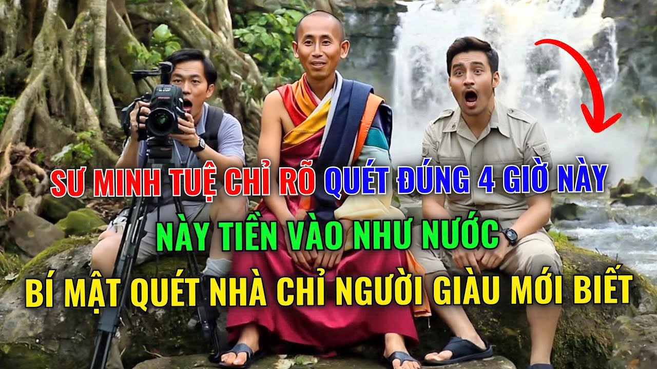 Sư Minh Tuệ chỉ rõ Quét Nhà đúng 4 giờ Này tiền vào như nước không xem kẻo mất lộc