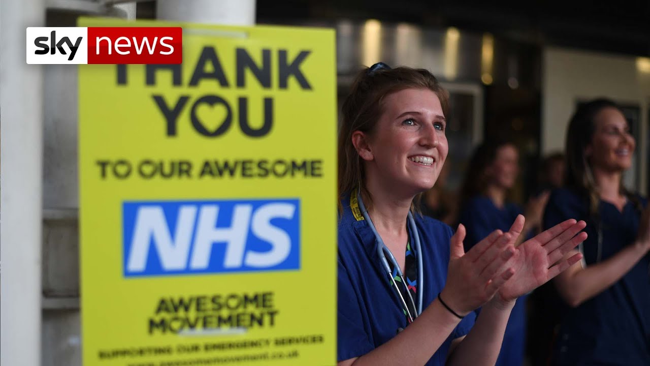 Watch as the UK claps for key workers across the country