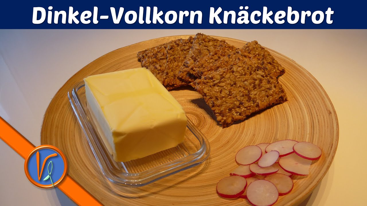 Knäckebrot selber machen 🍏 | Gesundes Vollkorn Knäckebrot | Dinkel Knäckebrot