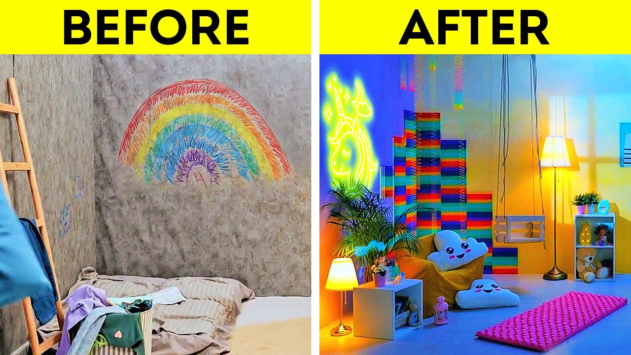 Extreme Bedroom Makeover || Organizing And Decorating Hacks For Your Bedroom