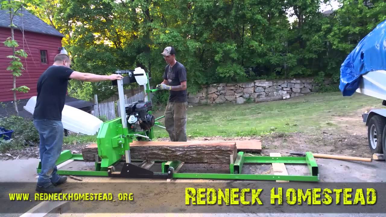 Sawing Elm with the Harbor Freight Sawmill - Review & Some Observations | Redneck Homestead