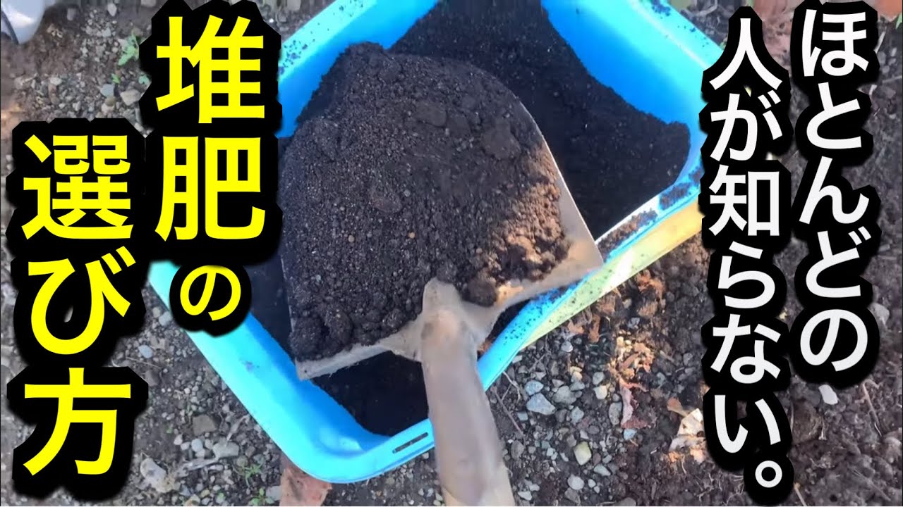 土作りで失敗しない！鶏糞、牛糞堆肥、腐葉土、バーク堆肥の違いを簡単に分かるよう初心者向けに解説。粘土質でカチカチの土、痩せた土にオススメは？フカフカに土壌改良して連作障害も改善。堆肥の作り方、材料