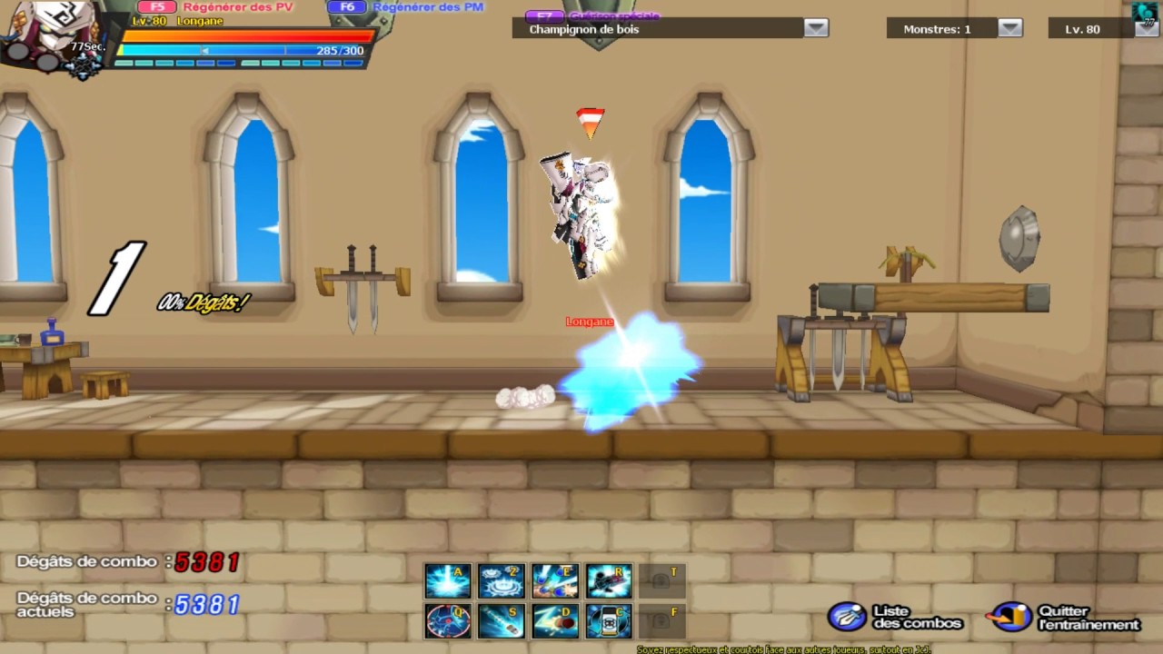 [Elsword] DJX Sweep on plain practicing