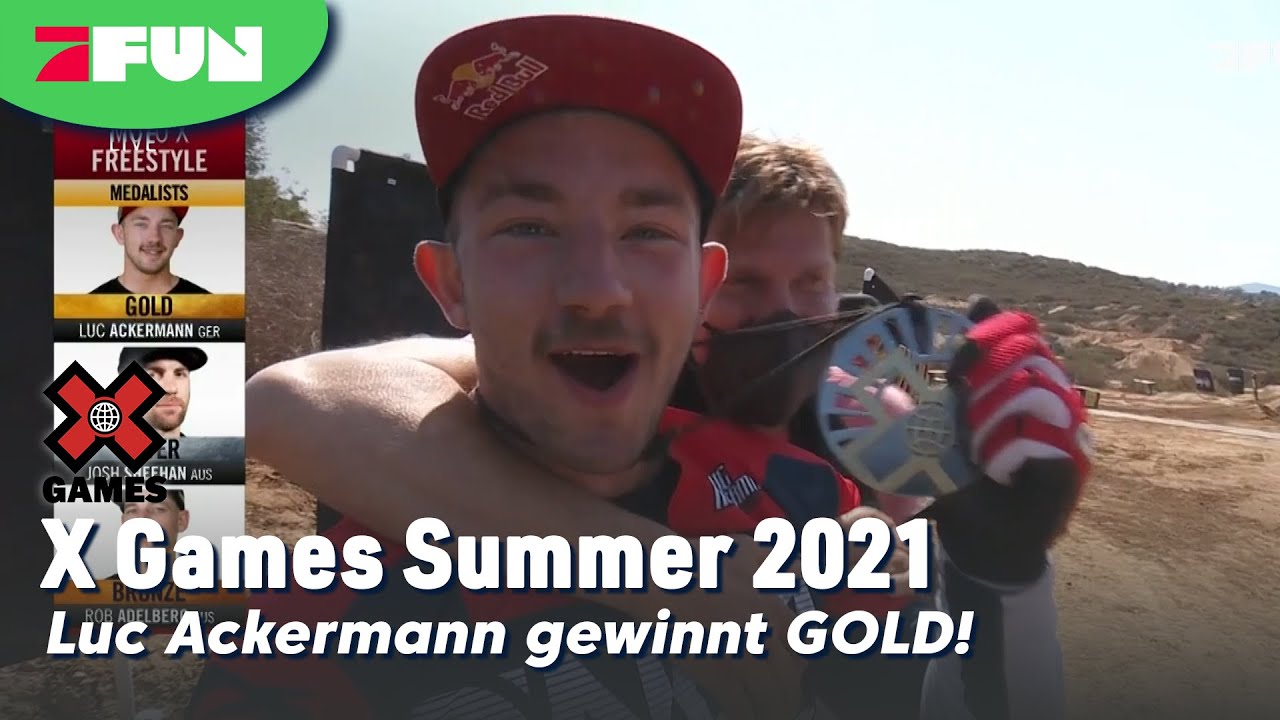 Luc Ackermann holt X Games Gold im Moto X Freestyle | X Games Summer 2021 | ProSieben FUN